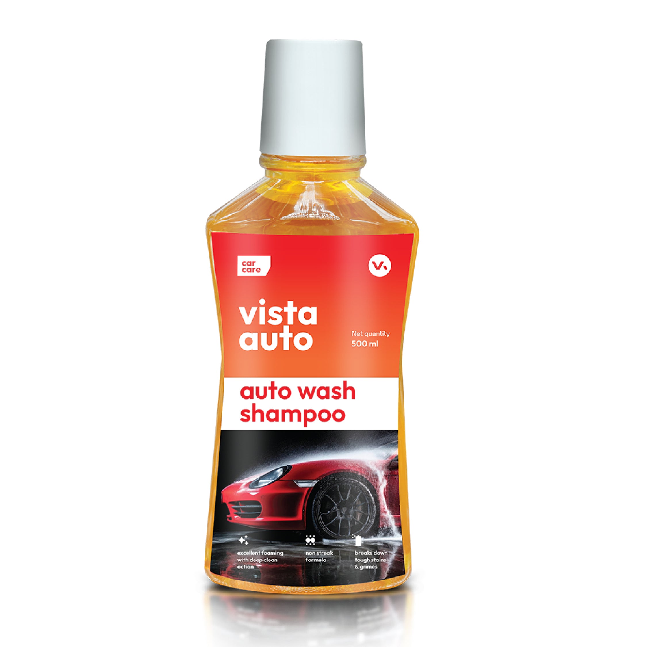 Auto Wash Shampoo 500 ml - pH Balance Formula, For Car And Bike