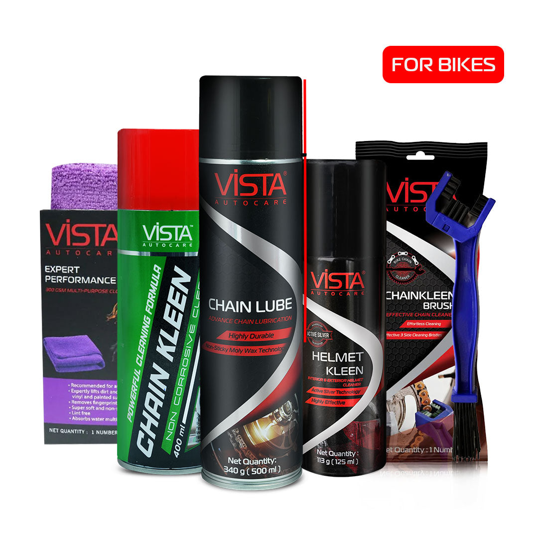 Bike Rider Kit Urban Hustler | 5-Piece Pro Kit | Premium Chain & Helmet Care Bundle