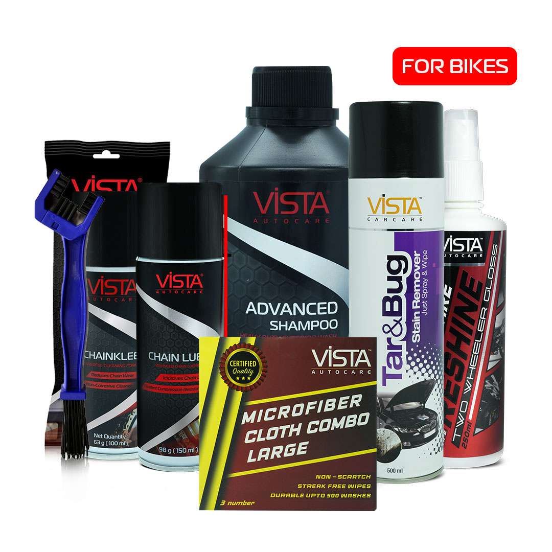 Bike Spa Kit Standard | 7-Piece Professional Detailing Kit | Complete Wash & Shine Bundle