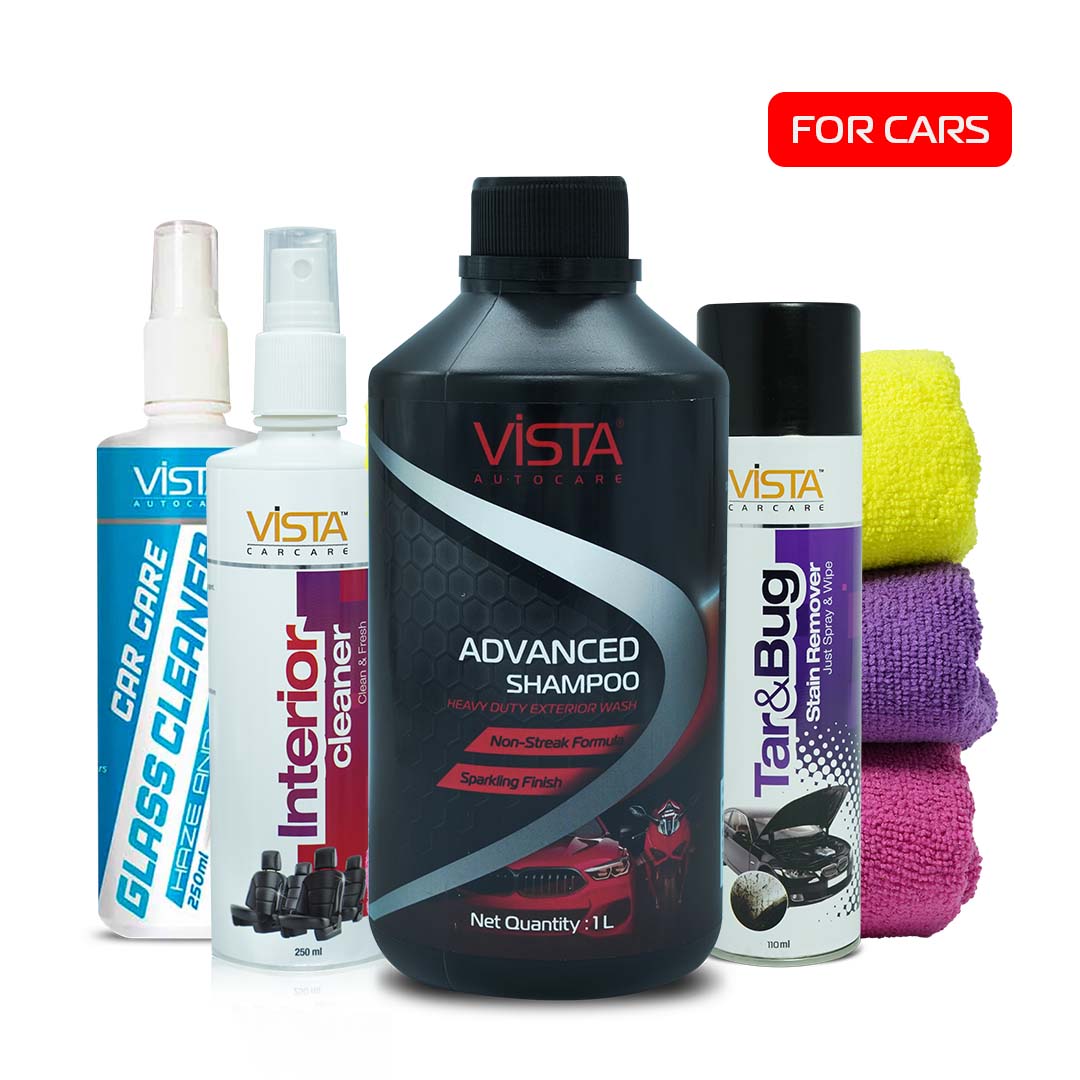 Car Cleaning Kit Premium | 5-Piece Deep Clean Bundle | Wash, Stain Removal, Glass & Interior