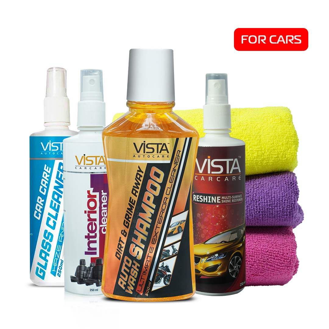 Car Complete Care Kit Standard | 5-Piece Wash, Clean & Shine Bundle