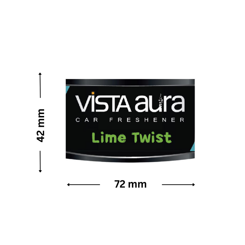 AURA NATURAL FIBER CAR FRESHNERS - LIME TWIST