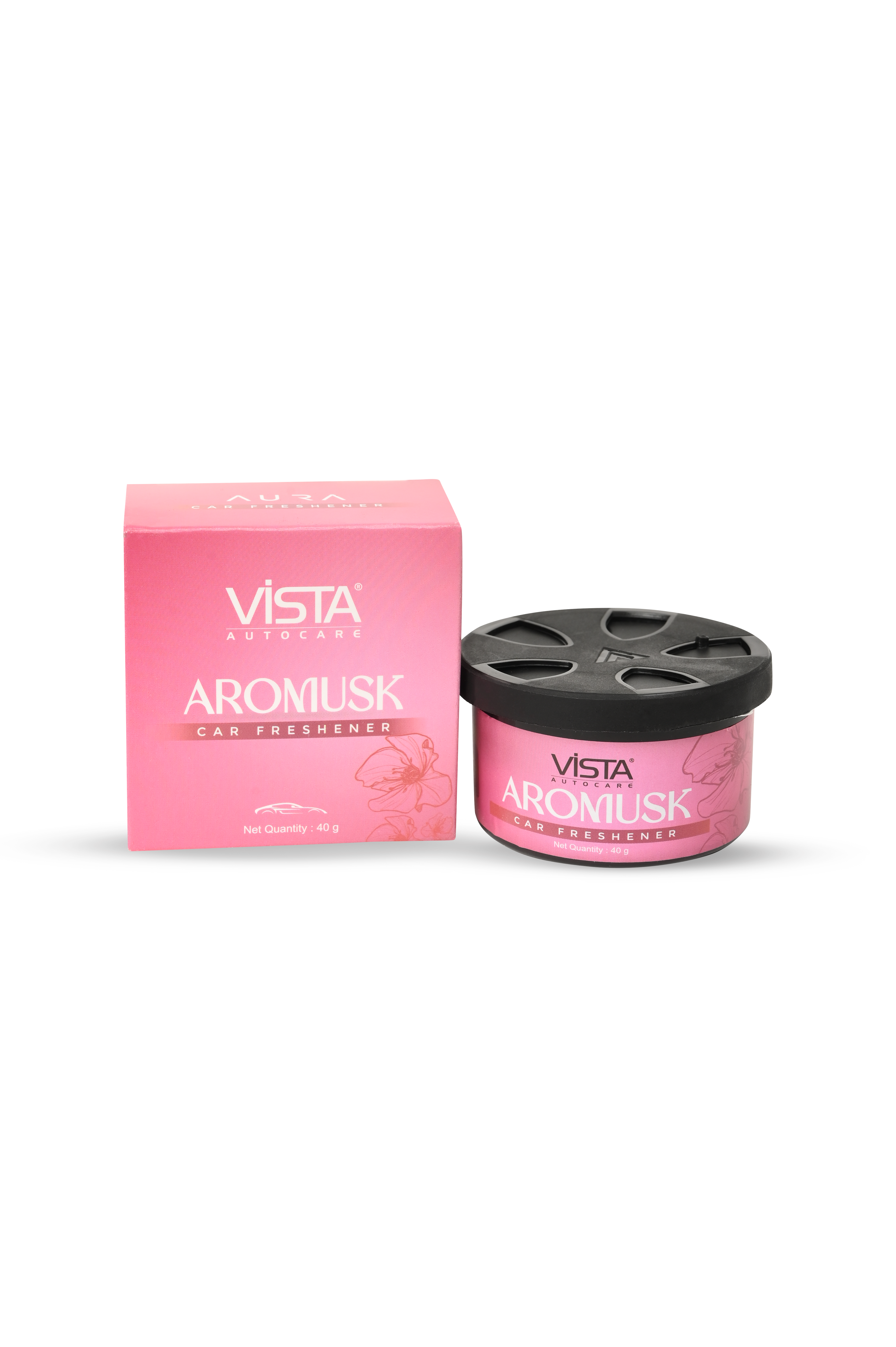 Aromusk Car Air Freshener 40 g, Wooden Fiber, Long-Lasting & Refreshing Fragrance to Freshen Up Your Car - Odor Eliminator & Car Accessories