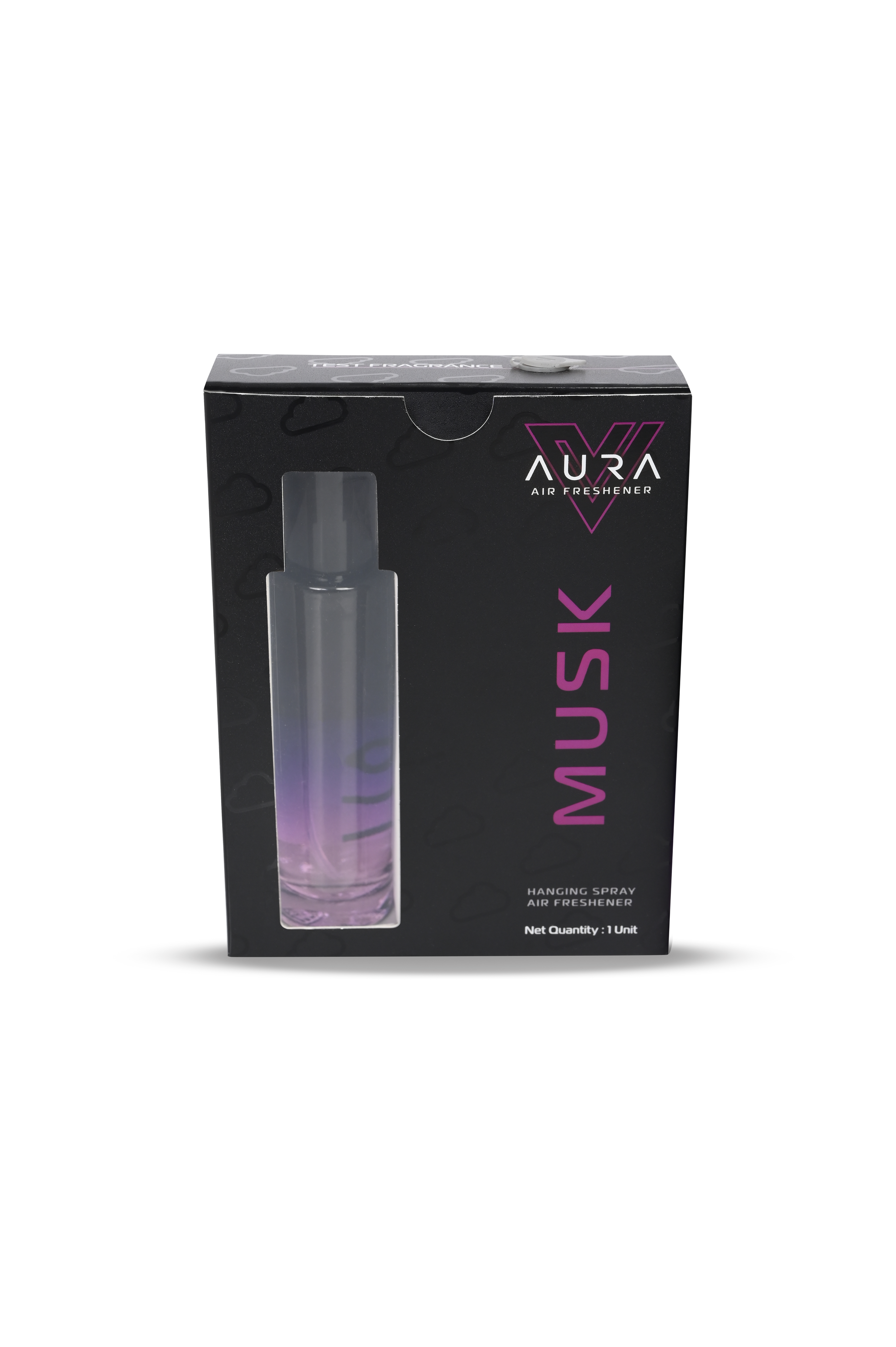 Vista Aura Hanging Air Freshener - Musk 30 ml with 2 Hanging Boards | For Cars, Home, Living Spaces, Office, Closets, Bathrooms | 400 + Sprays