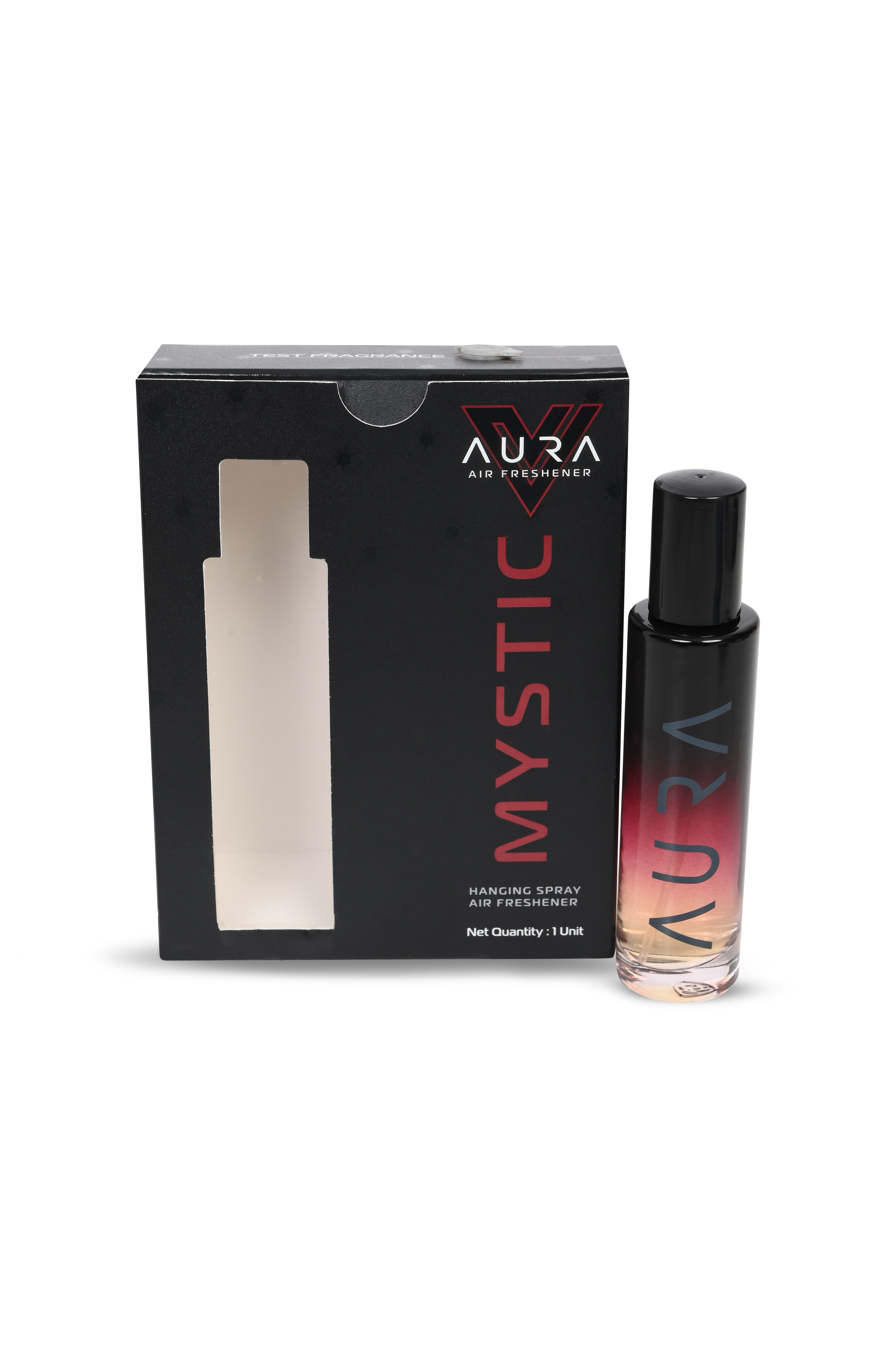 Vista Aura Hanging Air Freshener - Mystic 30 ml with 2 Hanging Boards | For Cars, Home, Living Spaces, Office, Closets, Bathrooms | 400 + Sprays