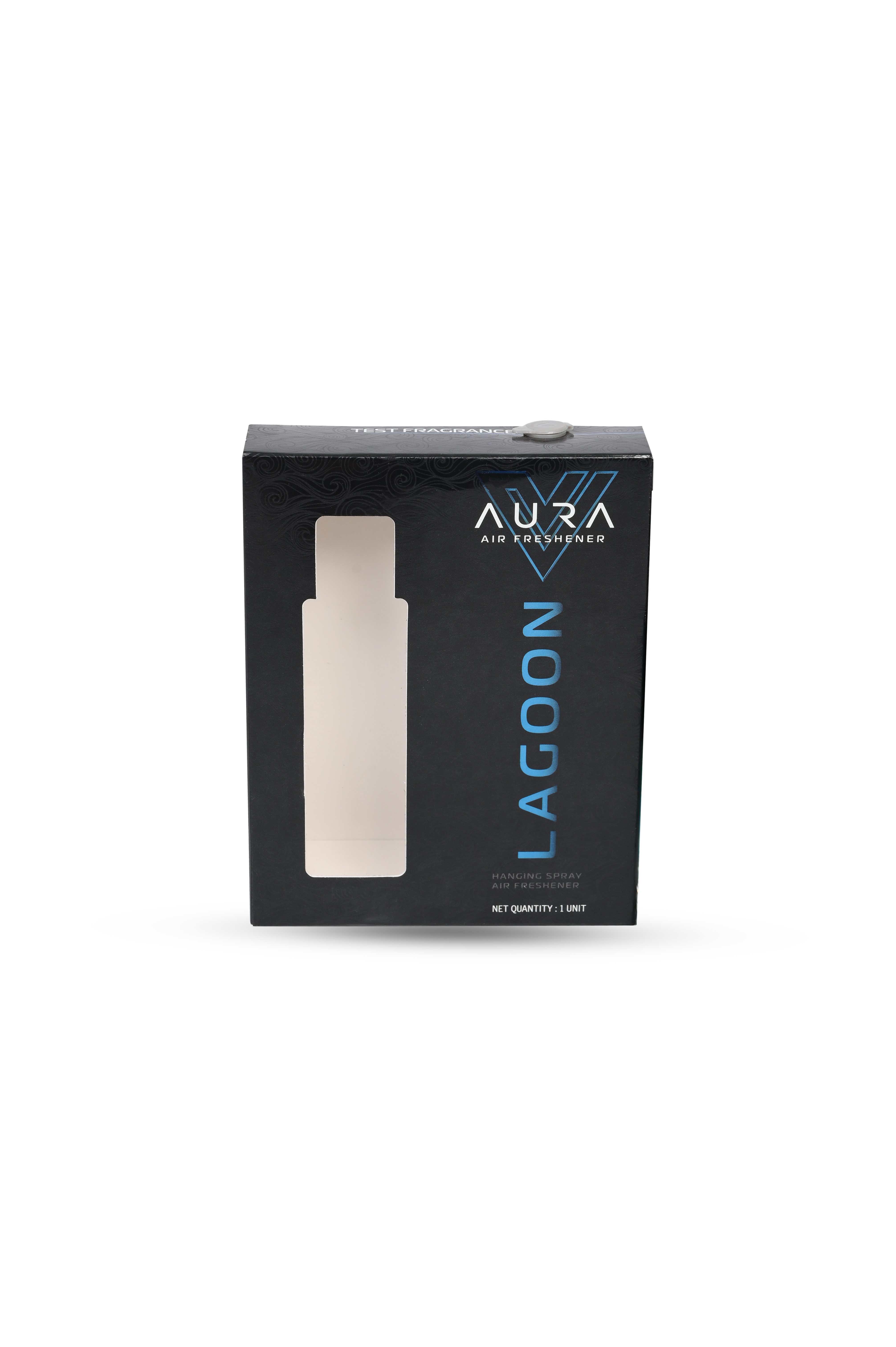 Aura Hanging Air Freshener - Lagoon 30 ml with 2 Hanging Boards | For Cars, Home,  Living Spaces, Office, Closets, Bathrooms | 400 + Sprays