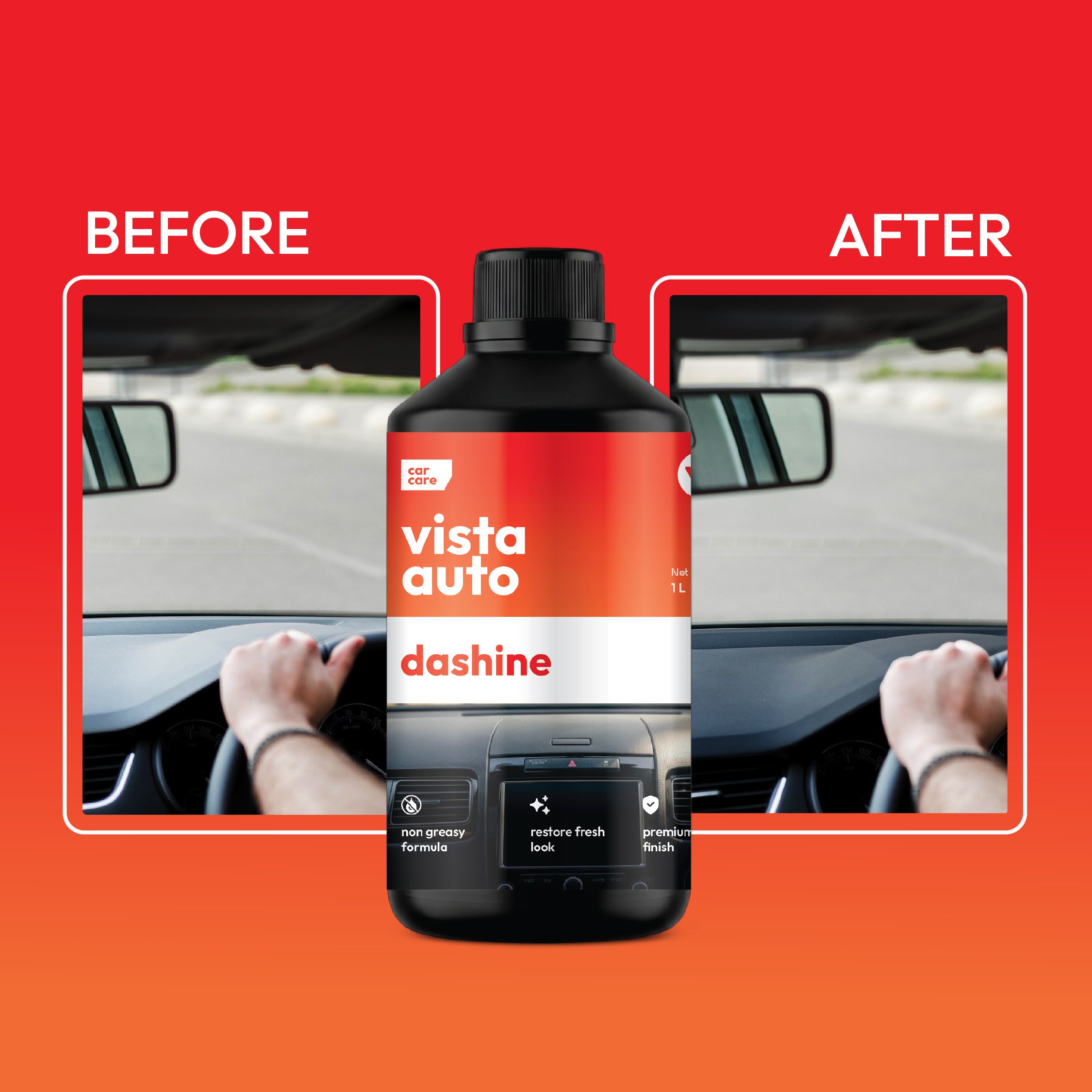 Dashine 1 L Non-Greasy Dashboard Polish