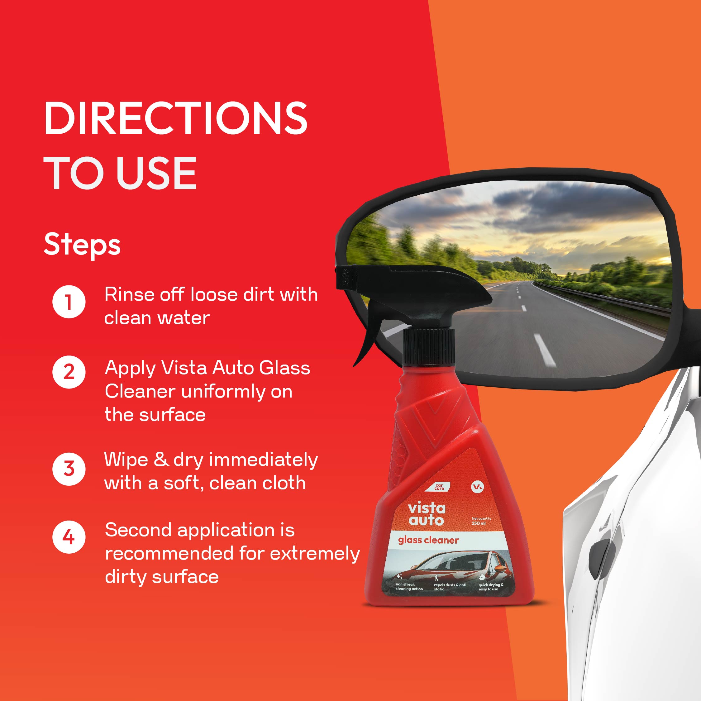 Glass Kleen 250 ml | Glass Cleaner | Windshield Cleaner