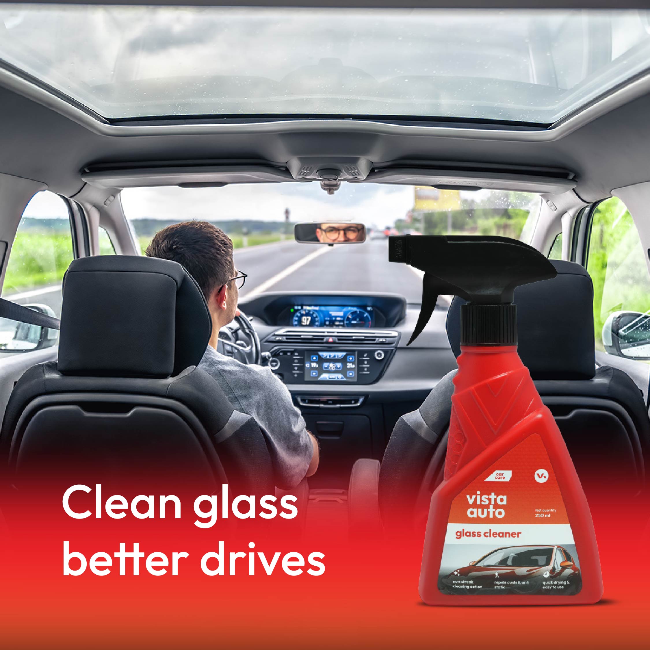 Glass Kleen 250 ml | Glass Cleaner | Windshield Cleaner