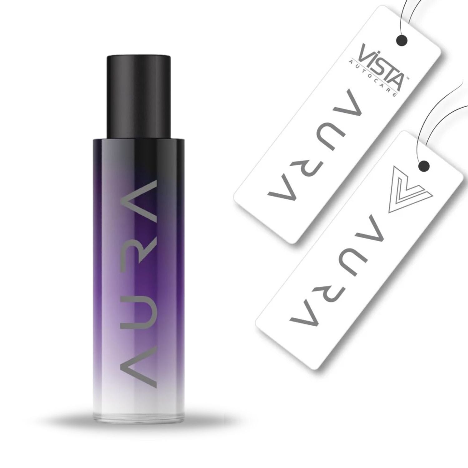 Vista Aura Hanging Air Freshener - Musk 30 ml with 2 Hanging Boards | For Cars, Home, Living Spaces, Office, Closets, Bathrooms | 400 + Sprays