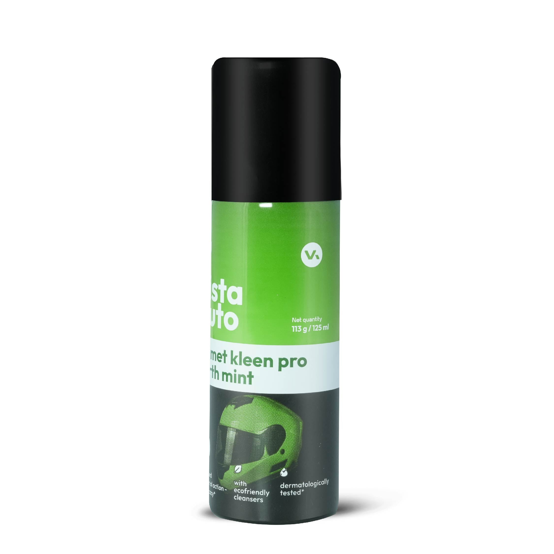 Helmet Kleen Pro – Earth Mint 125 ml | Helmet Cleaner Spray for Bike Helmets | Helmet Deodorizer | Removes Sweat Smell | Antibacterial Helmet Freshener | Natural Plant-Based Formula