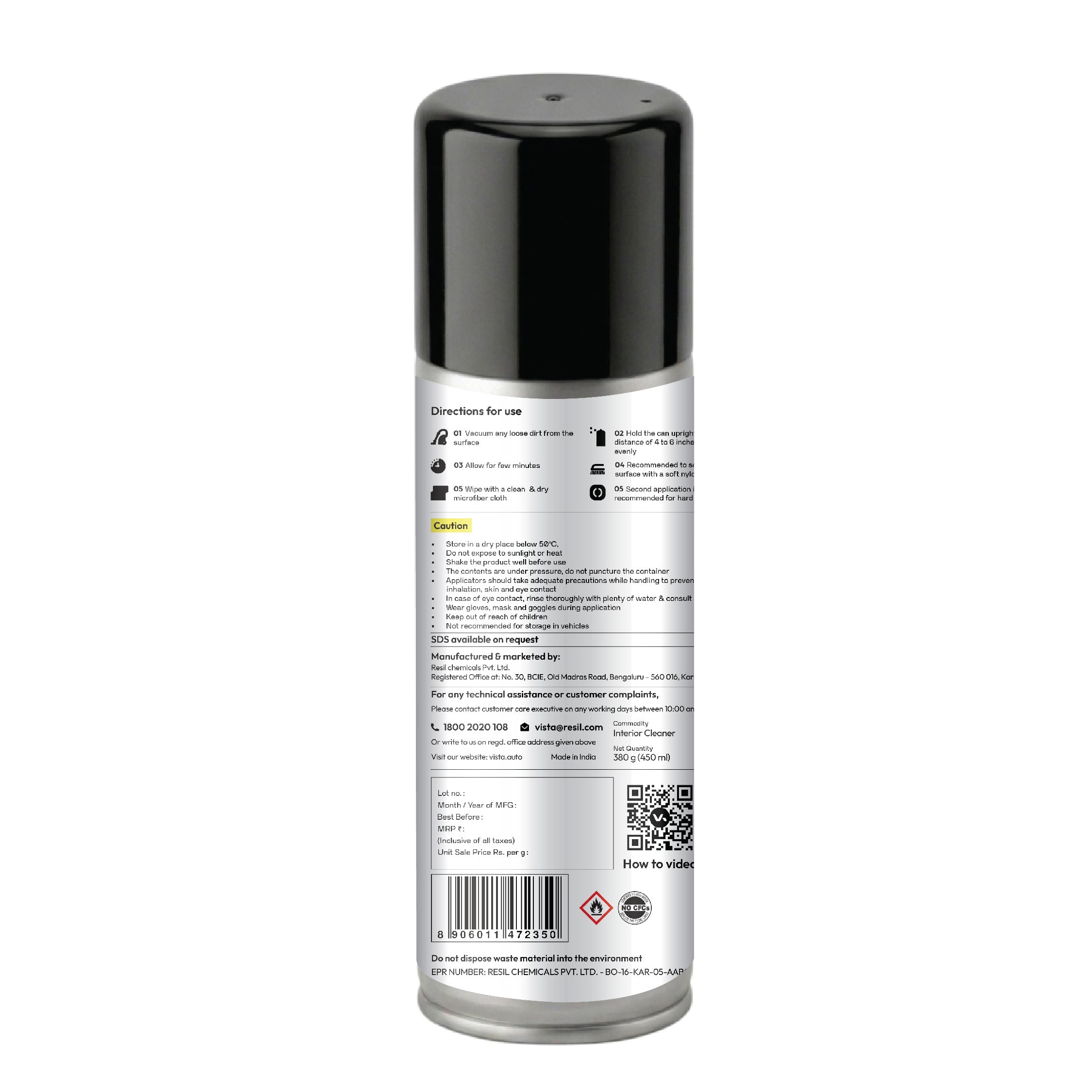 Interior Foam 450 ml | Car Interior Cleaner