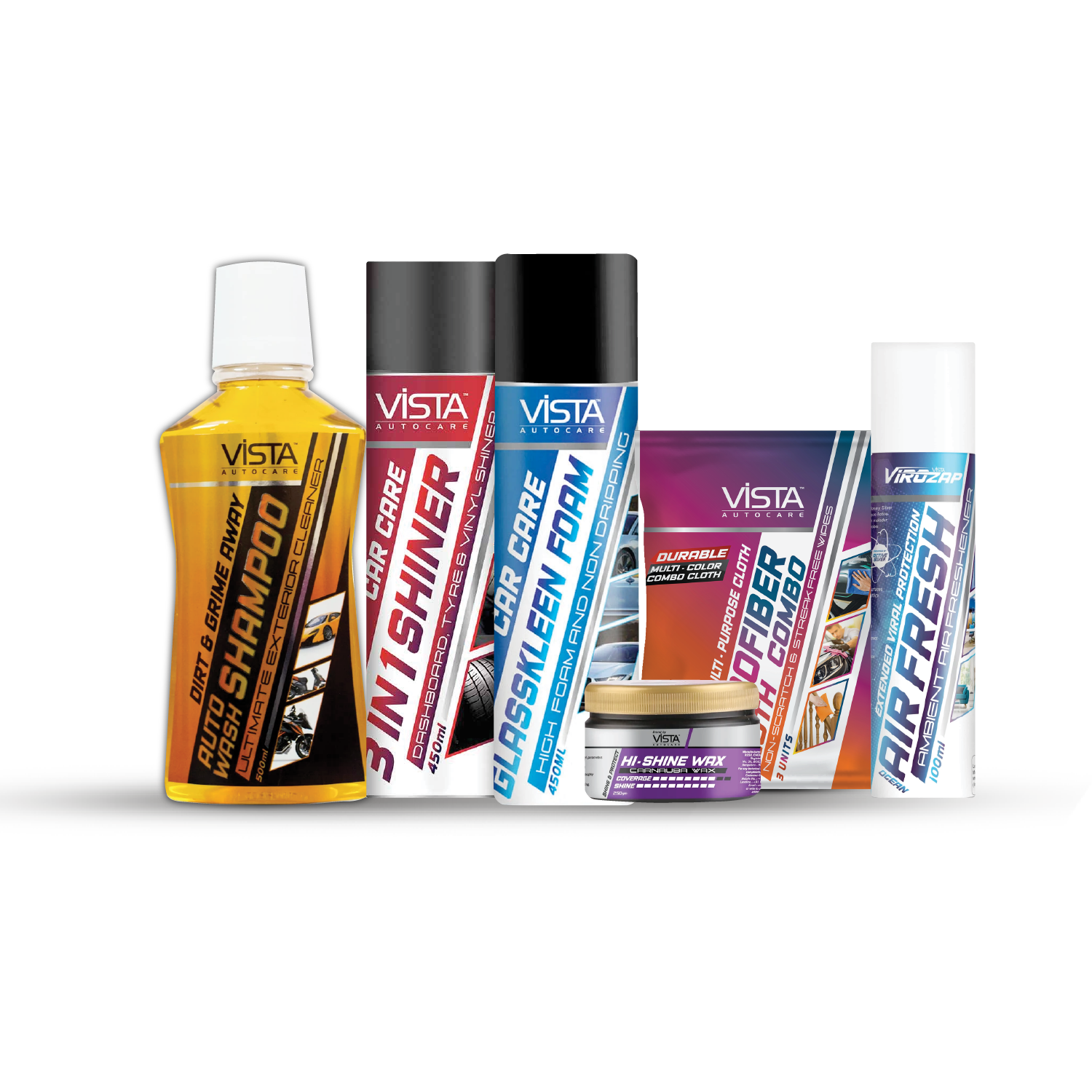 The perfect starter kit to maintain your four wheeler. Products that are selected to cover interior cleaning, exterior cleaning and shinning of your car. Ensuring high performance and minimal application time, this kit delivers as an optimum car maintenance. " Must have for any car use "