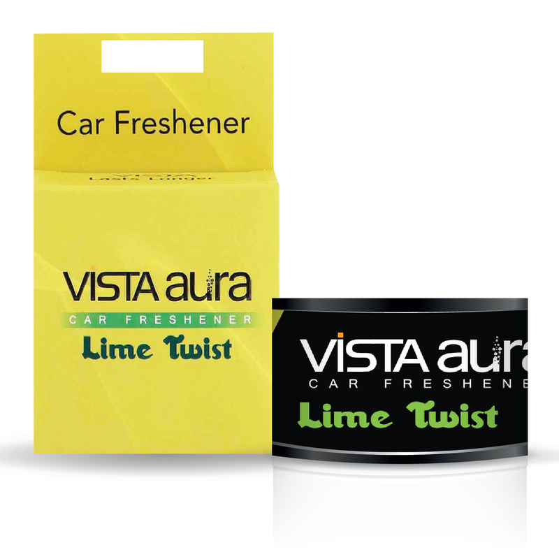AURA NATURAL FIBER CAR FRESHNERS - LIME TWIST