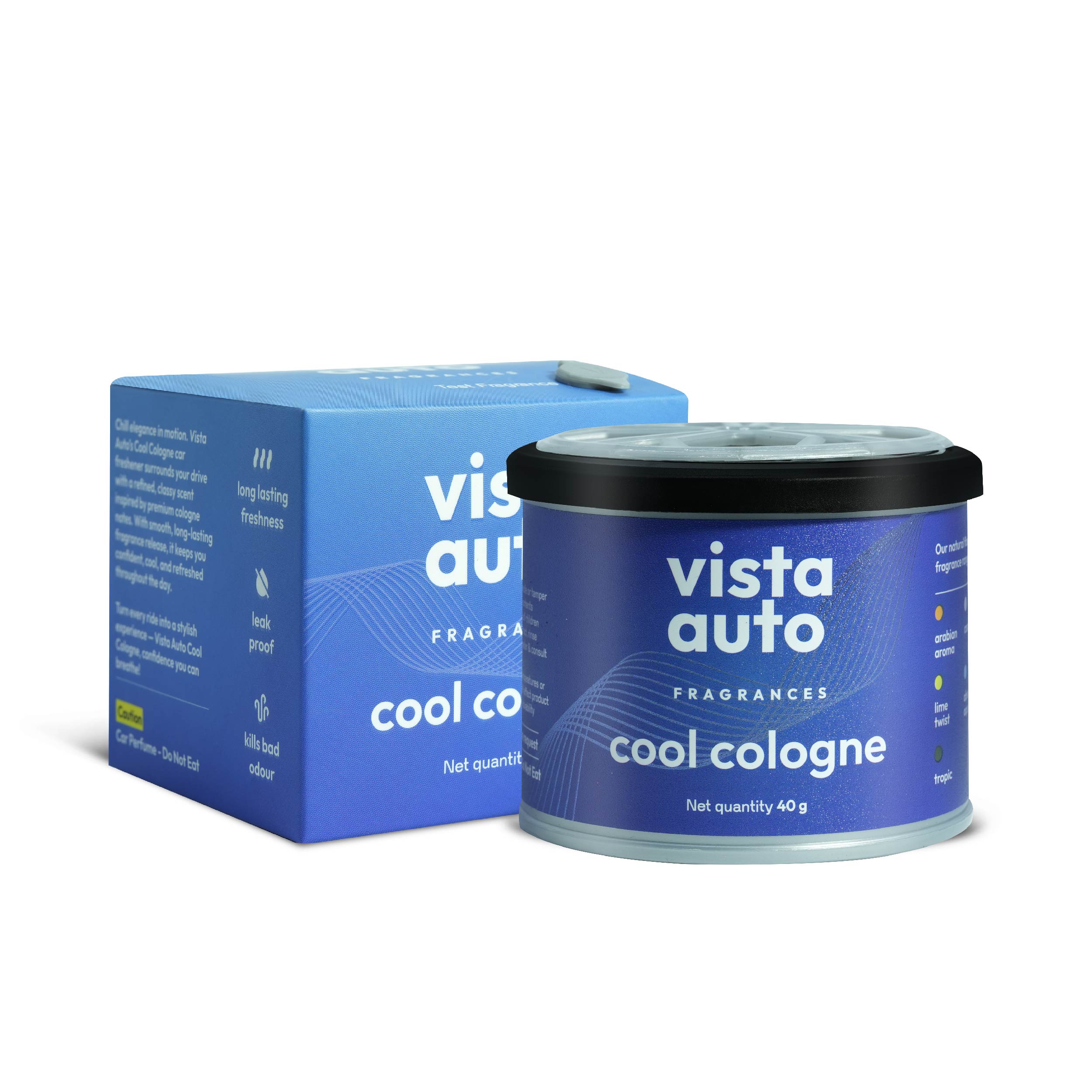 Aura Natural Fiber Car Freshener - Cool Cologne 40 g