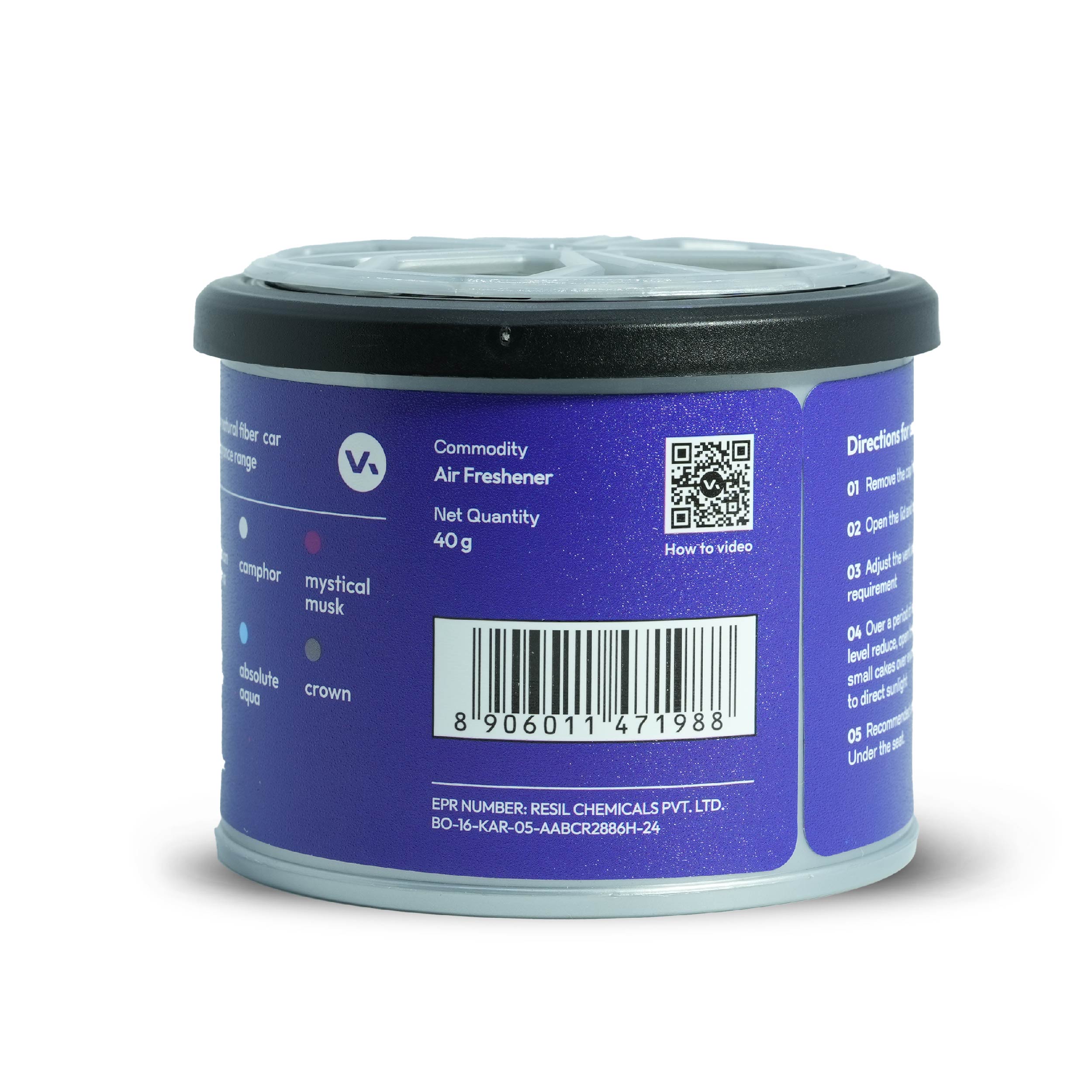 Aura Natural Fiber Car Freshener - Cool Cologne 40 g