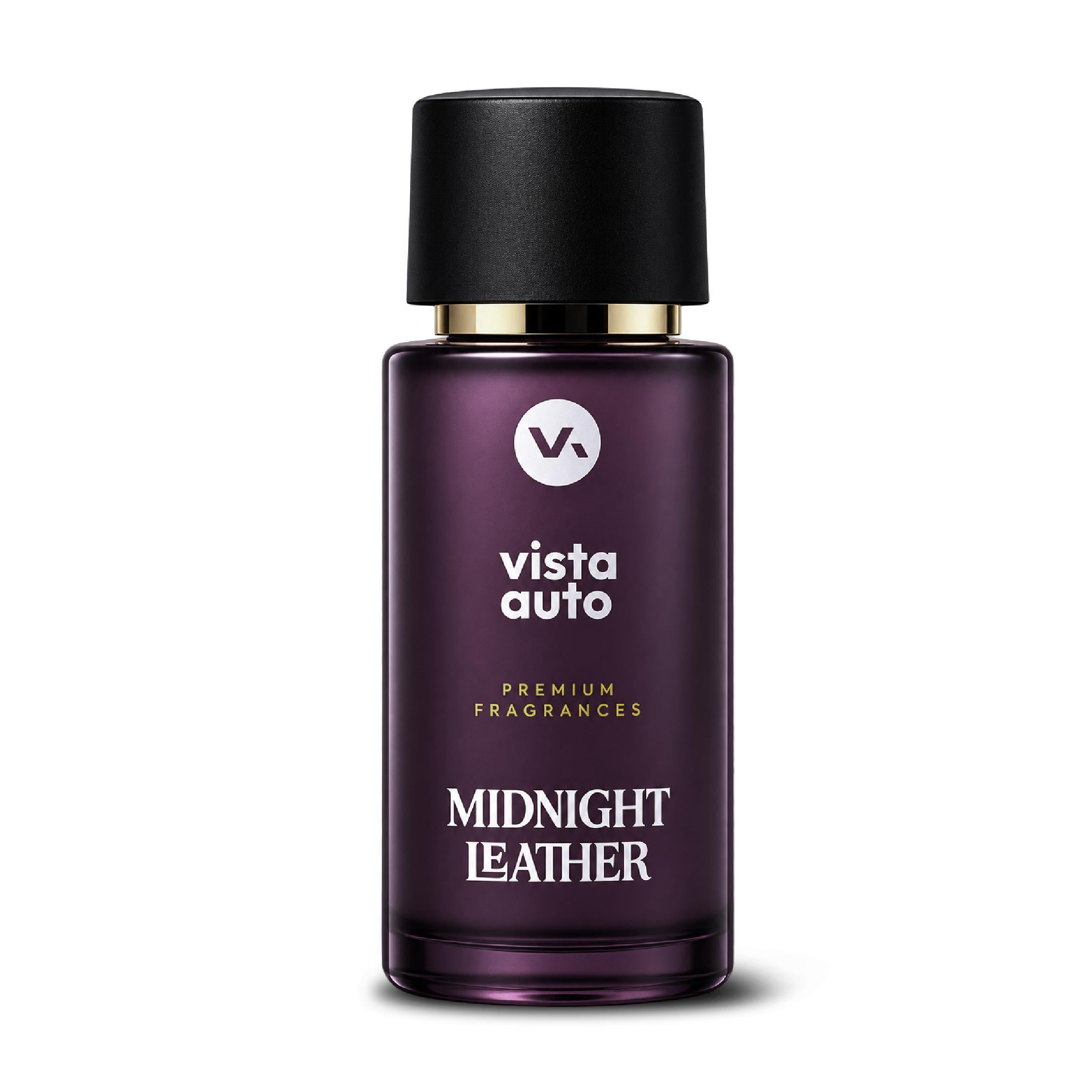 Midnight Leather Car Perfume Hanging Card |  Agarwood Musk Leather Fragrance | Long-Lasting Air Freshener | 600+ Sprays | No Gas | IFRA Certified
