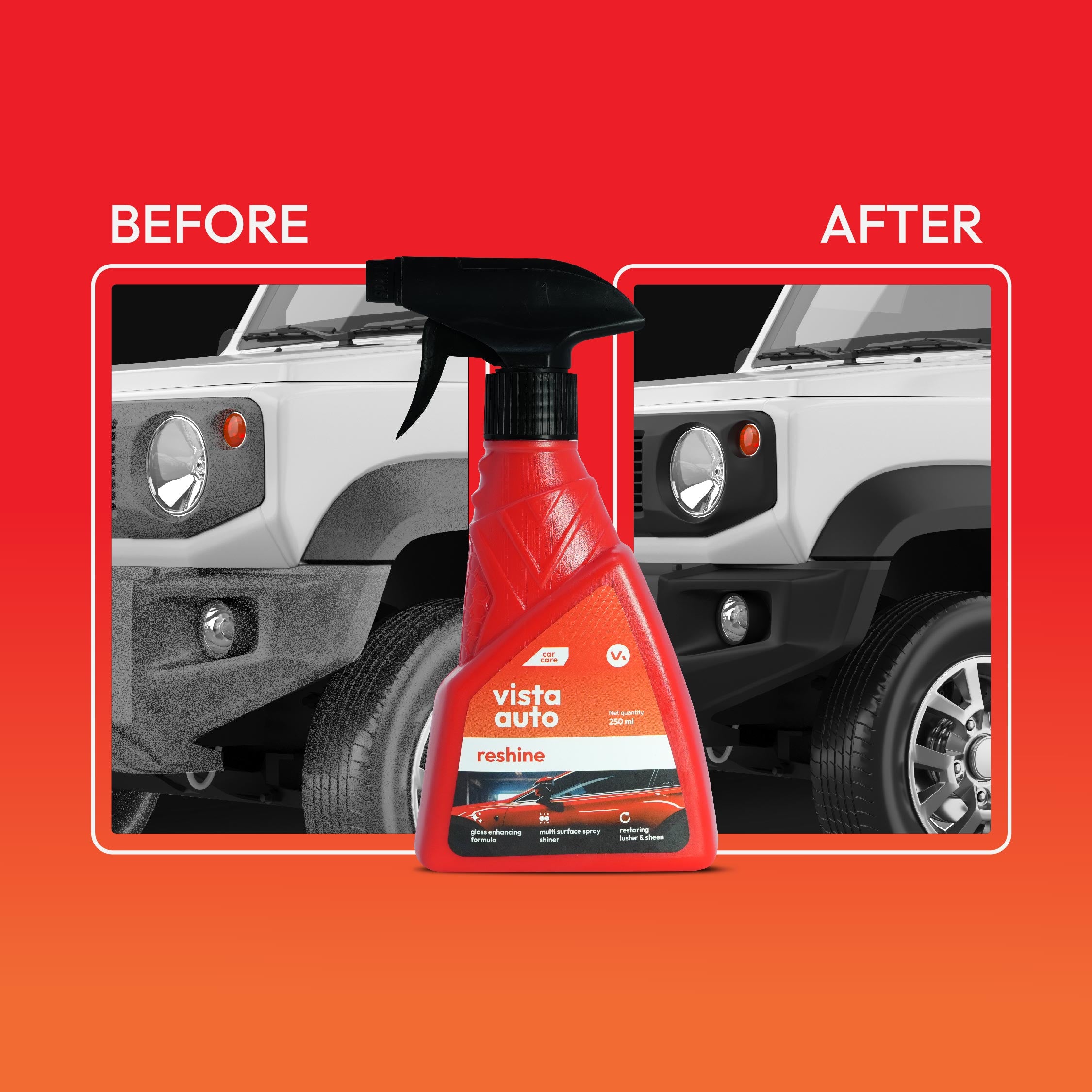 Reshine Car and Two Wheeler Gloss 250 ml