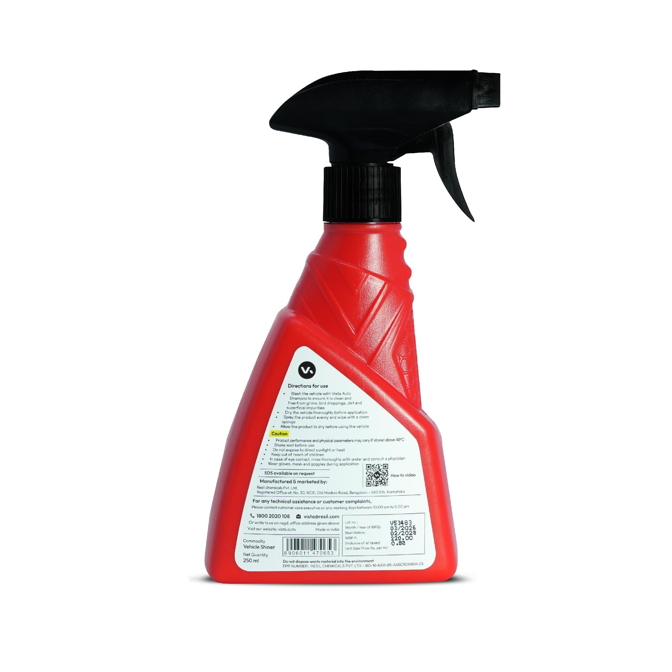 Reshine Car and Two Wheeler Gloss 250 ml