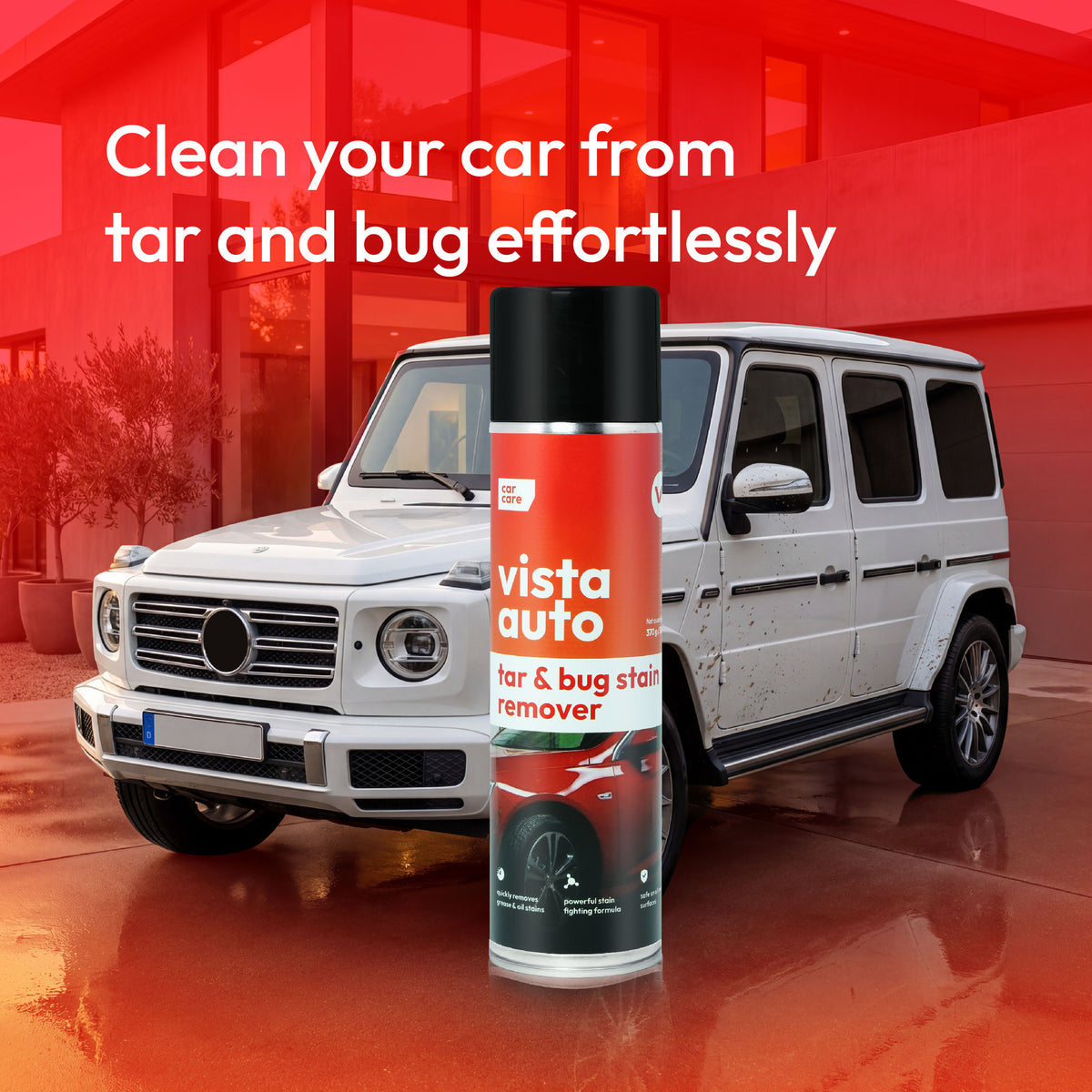 Tar & Bug Stain Remover 500 ml | Powerful, Residue-Free Cleaner for Painted, Chrome, Glass & Plastic Surfaces