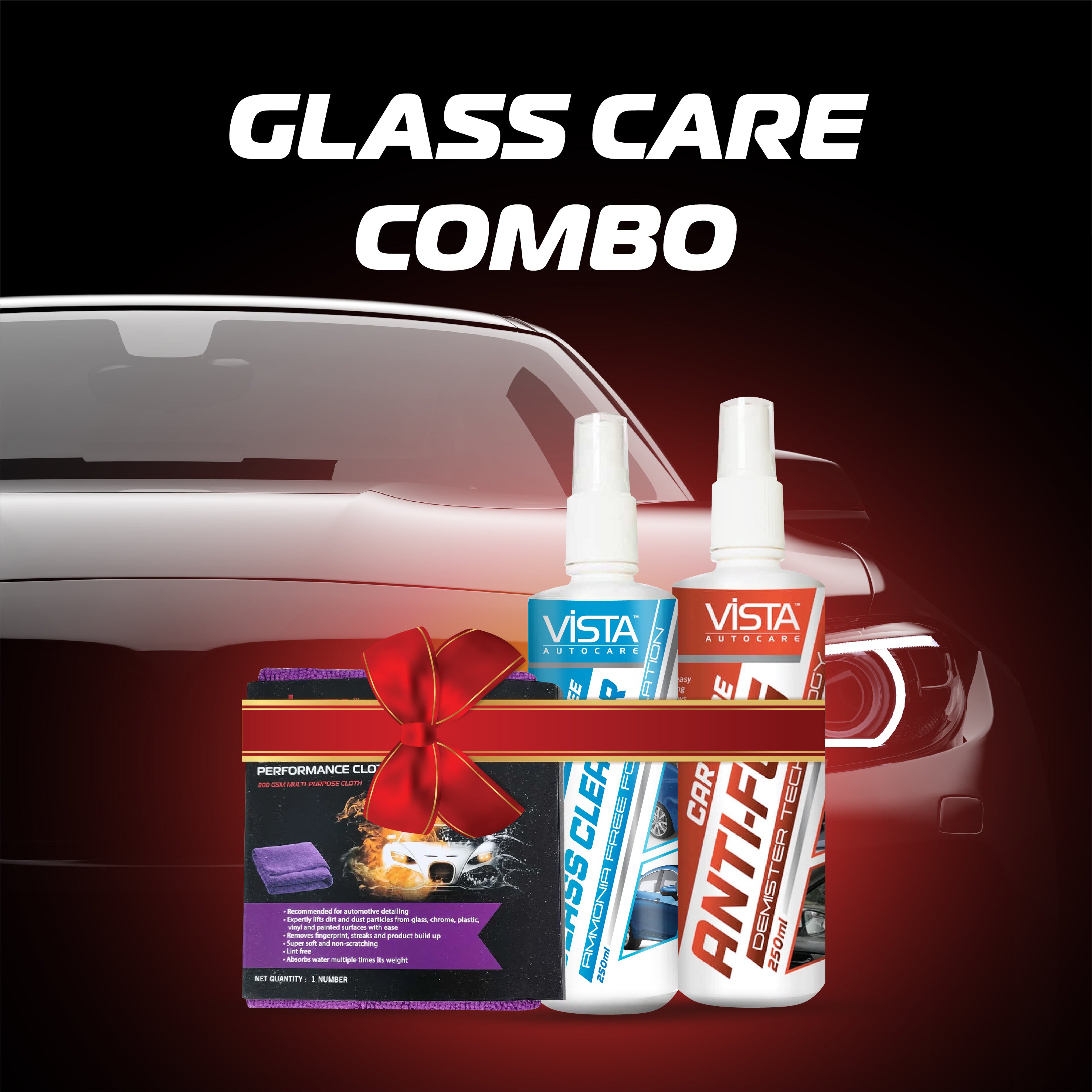 Glass Care Combo (Pack of 3)