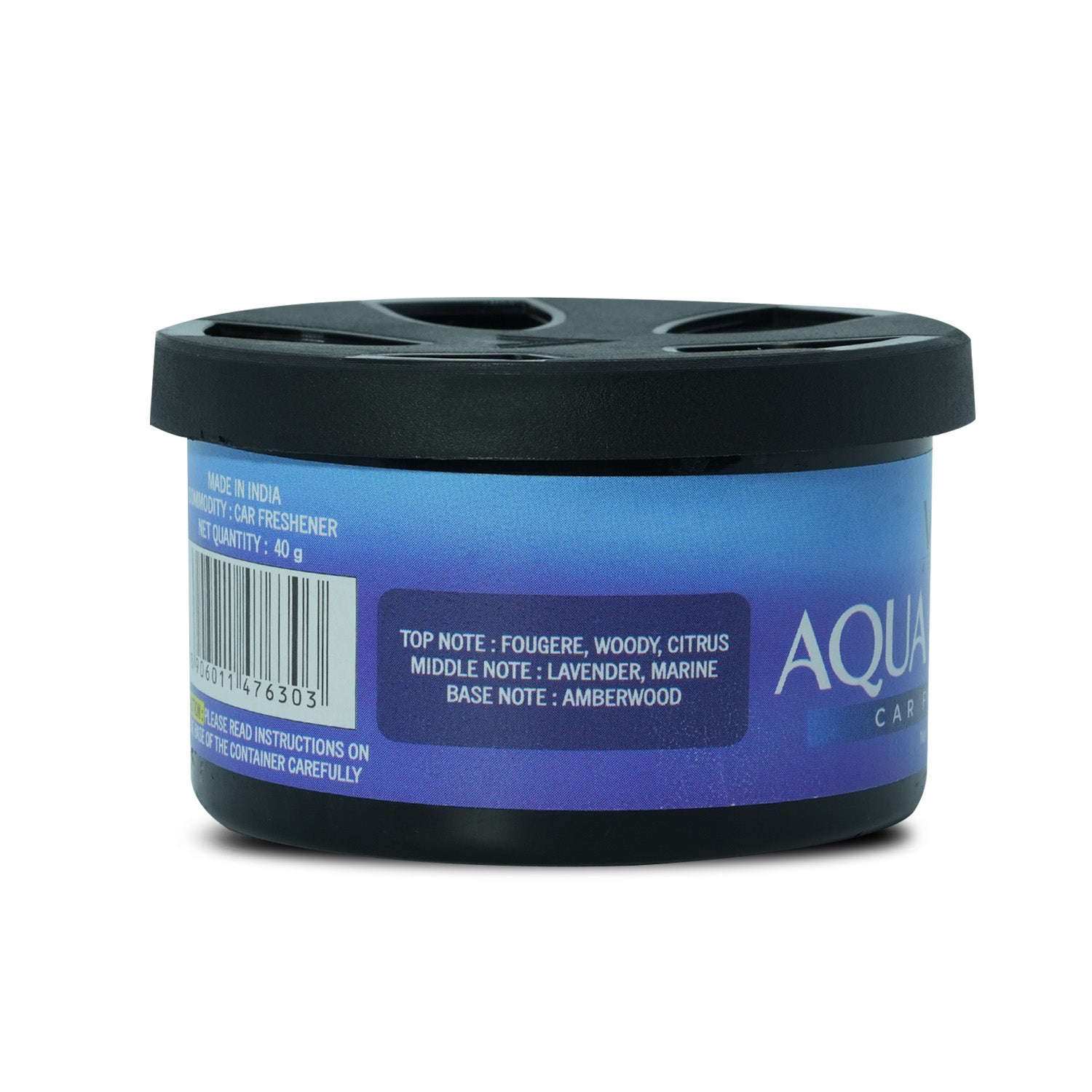 Aura Aqua Storm Car Air Freshener 40 g, Wooden Fiber, Long-Lasting & Refreshing Fragrance to Freshen Up Your Car - Odor Eliminator & Car Accessories