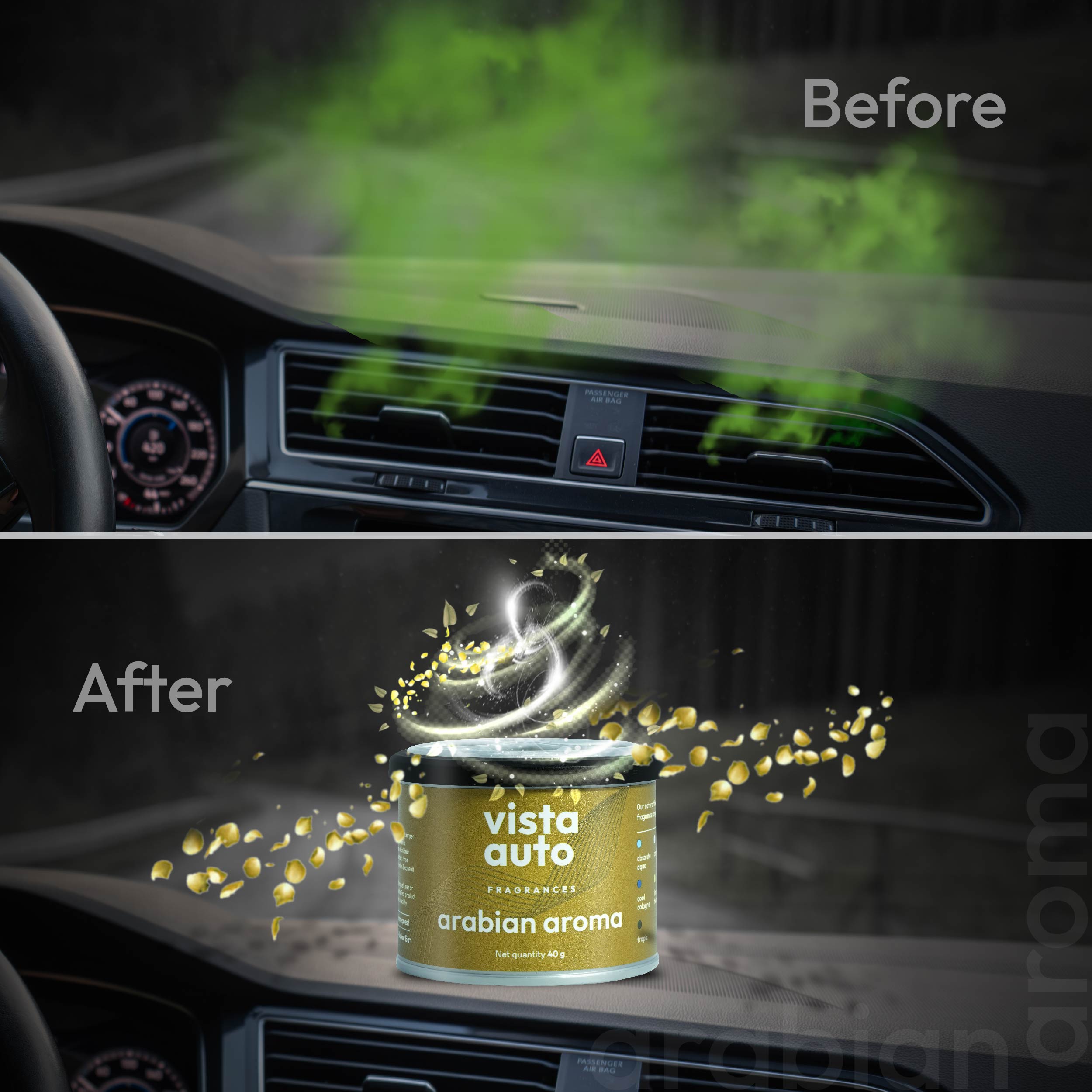 Aura Natural Fiber Car Freshener -  Arabian Aroma 40 g