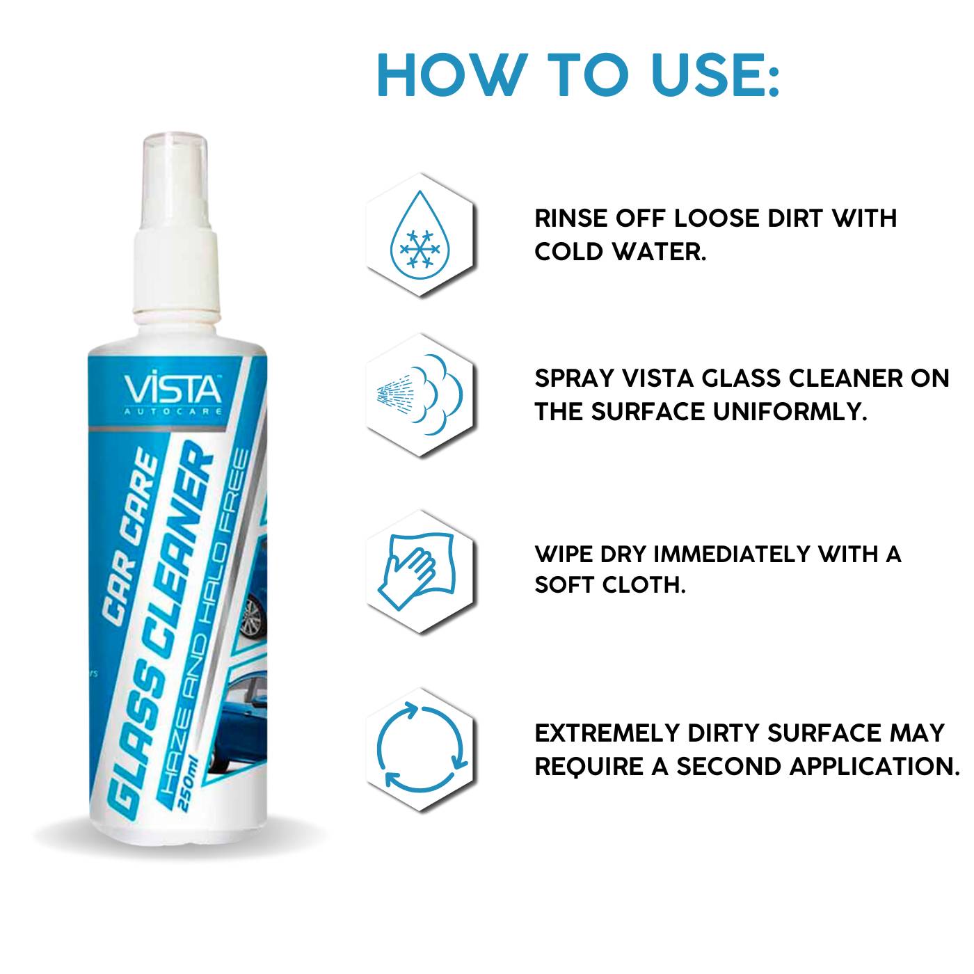 VISTA GLASS CLEANER 250 ml