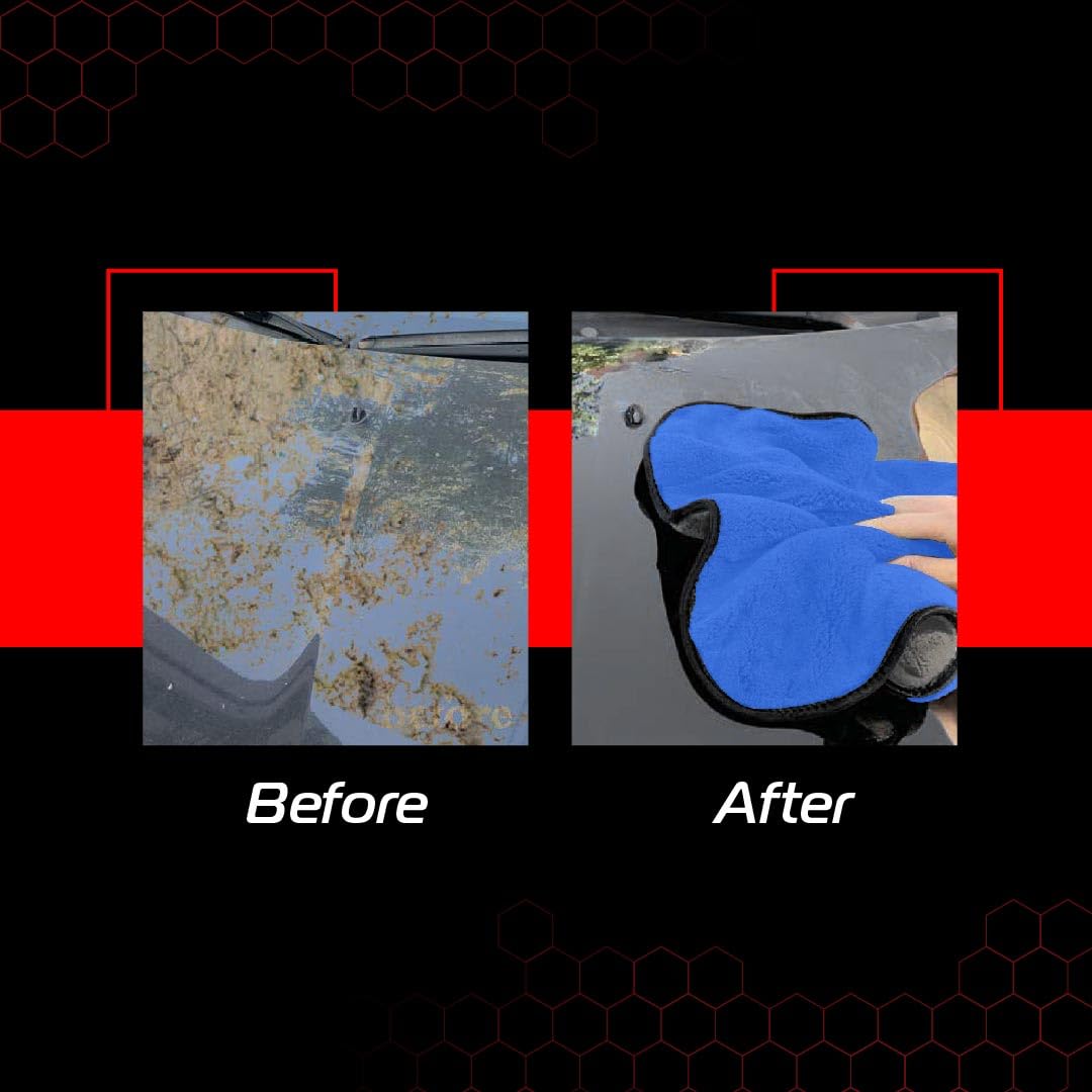 Microfiber Duo | Dual Surface Cleaning Cloths for Scratch-Free, Streak-Free Shine for Cars, Bikes, Homes, and Offices