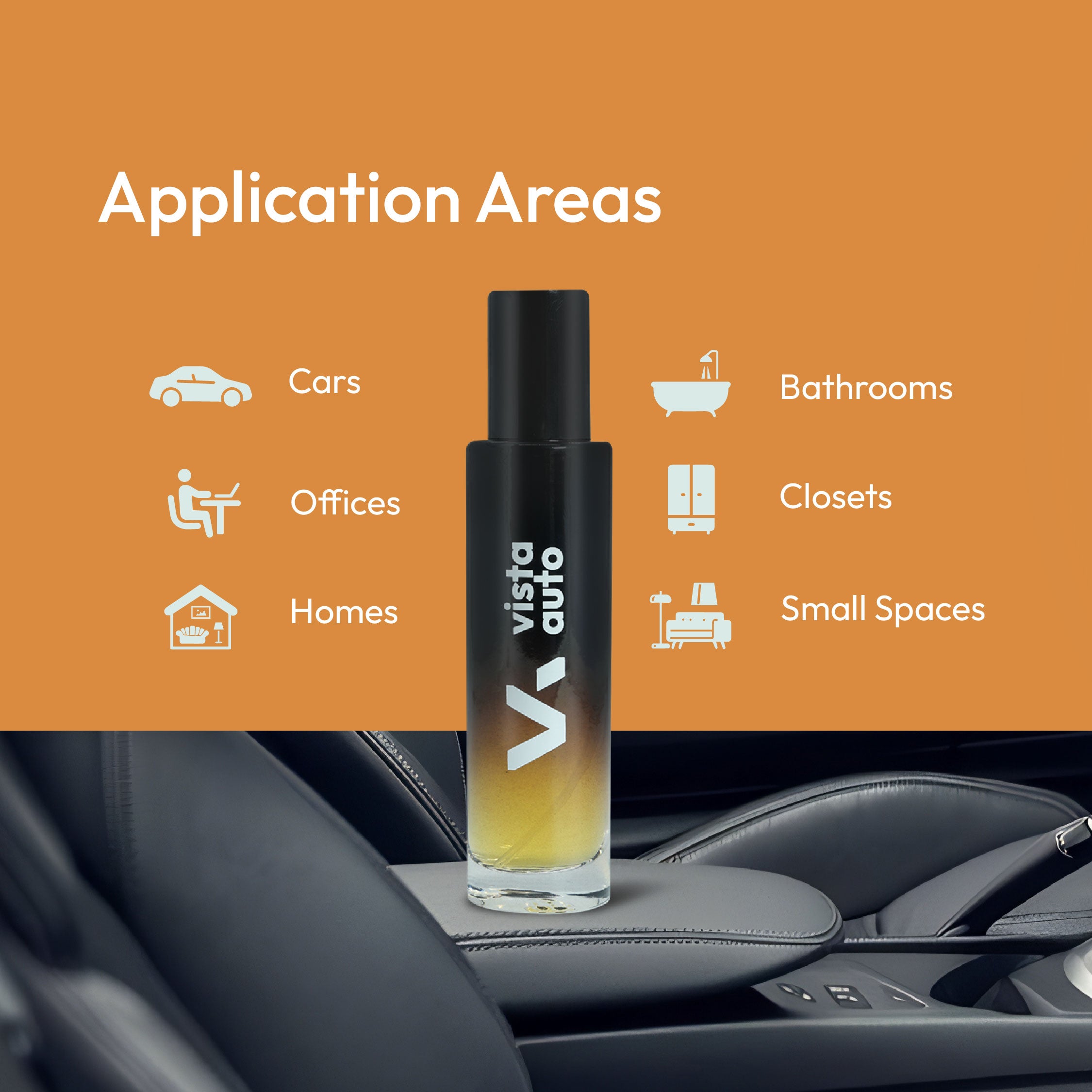 Vista Aura Hanging Air Freshener - Mystic 30 ml with 2 Hanging Boards | For Cars, Home, Living Spaces, Office, Closets, Bathrooms | 400 + Sprays