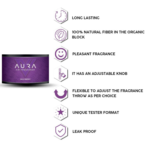 VISTA AURA WILD BERRY ORGANIC AIR FRESHENER 40 gm