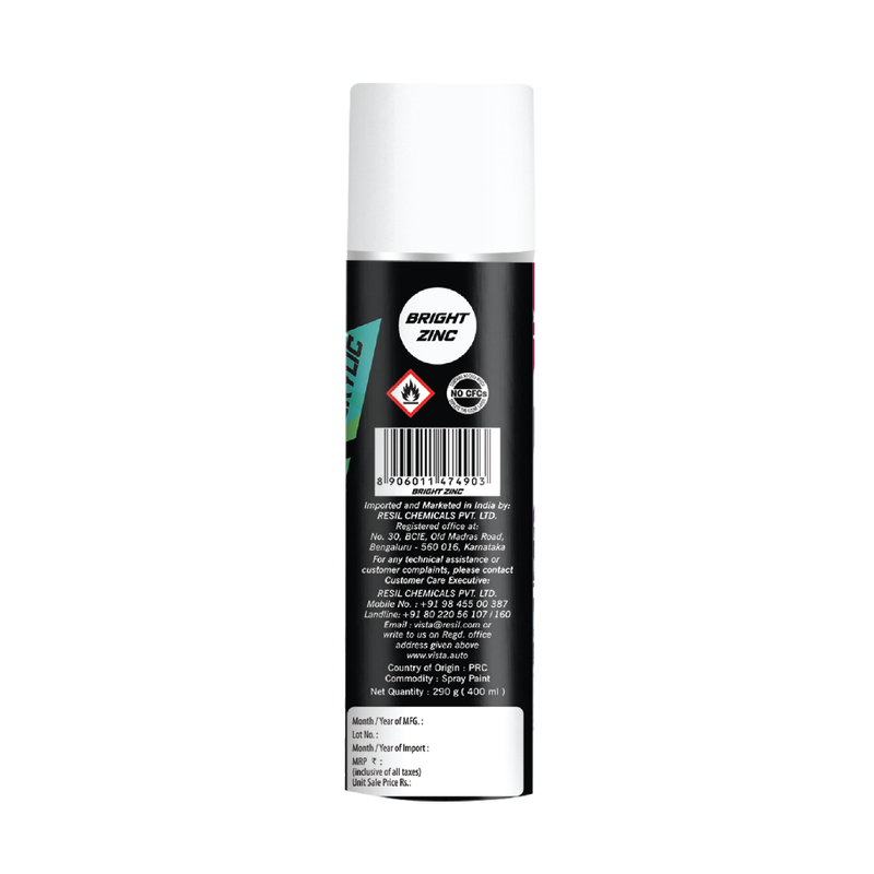VISTA SPRAY PAINT BRIGHT ZINC 400 ml (290g)