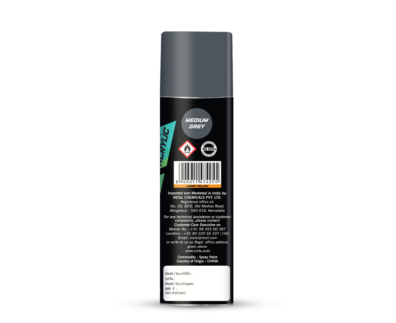 Spray Paint Medium Grey 400 ml (290 g)