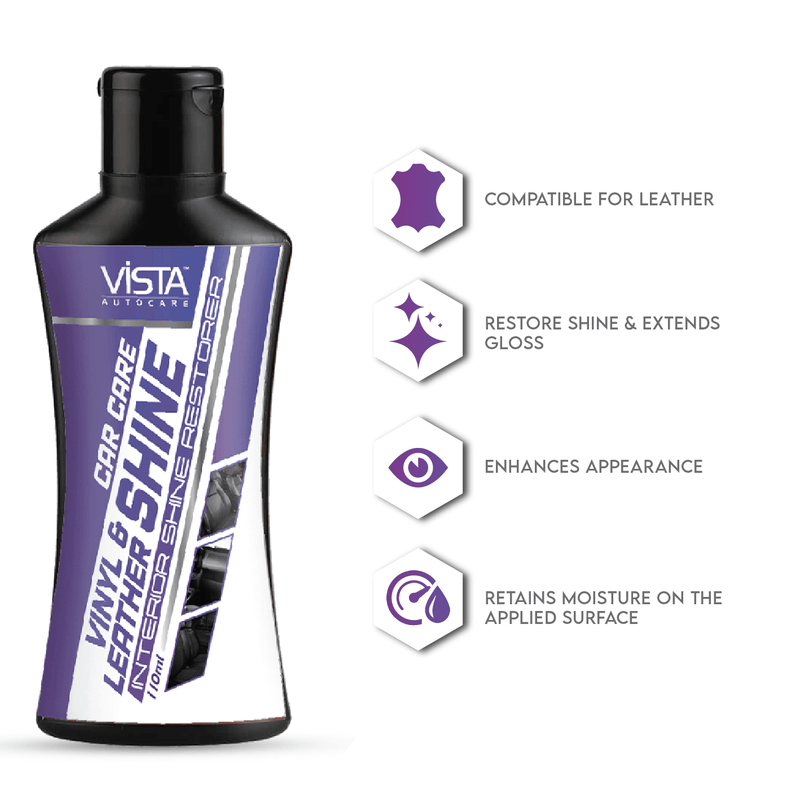 VINYL & LEATHER SHINE 110 ml (Free Applicator Sponge)